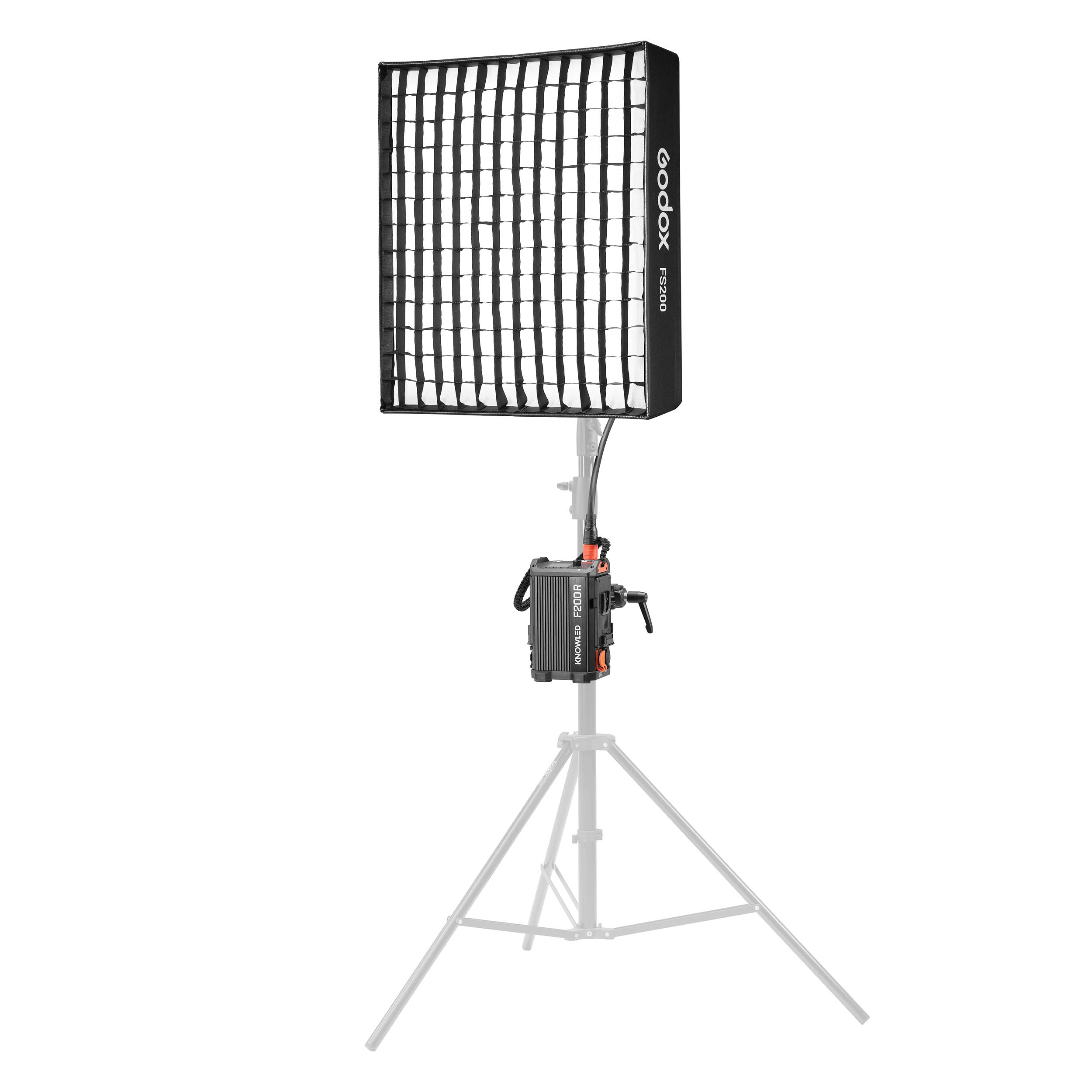 KNOWLED F200R K2 2x2 Feet IP54 Waterproof Flexible RGB LED Panel with Softbox Kit - Professional Cine Lighting for Photography, Videography & Studio Use