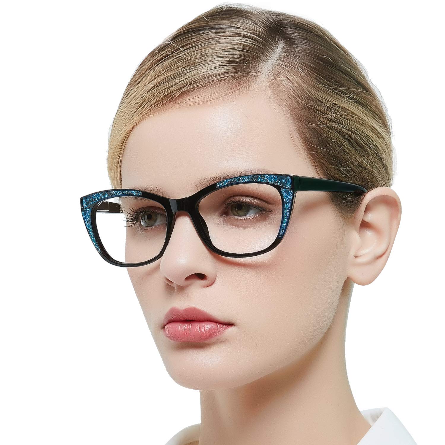 OCCI CHIARI Fashion Reading Glasses for Women & Men - Lightweight Eyeglass Frames with Spring Hinges - Perfect for Reading, Working, and Computer Use