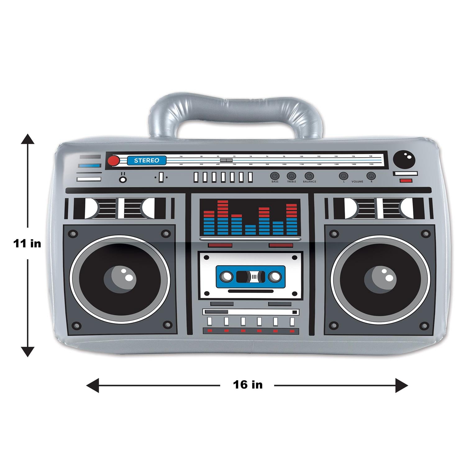 12 Pack Beistle Inflatable Boom Box Speaker Party Decorations - Perfect for Birthday Parties, Pool Parties & Outdoor Events