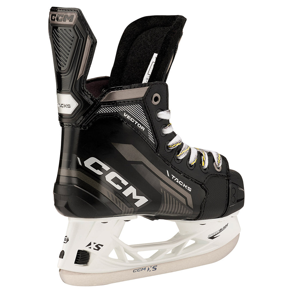 CCM Tacks Vector 2022 Junior Ice Hockey Skates - Lightweight Performance Skates for Youth Players - Perfect for Ice Hockey Practice & Games