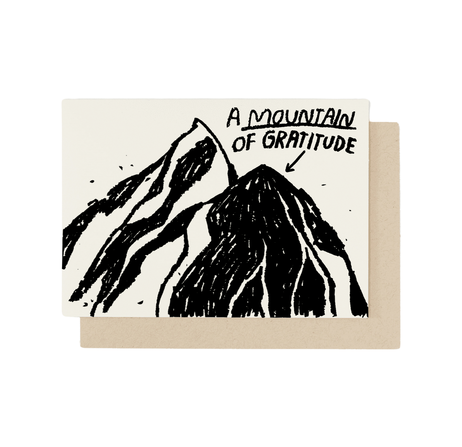 Thank You Card - Mountain of Gratitude Greeting Card for All Occasions | Perfect for Birthdays, Anniversaries, and Appreciation Gifts