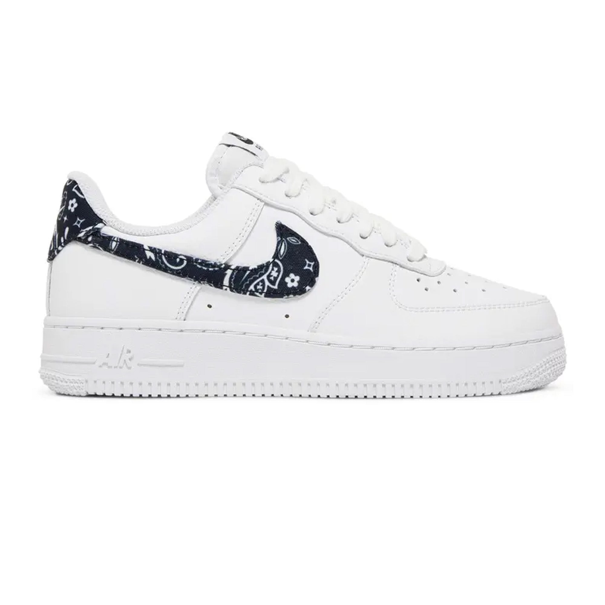 Nike Air Force 1 Low '07 White Black Paisley Women's Sneakers (2021) - Casual Streetwear & Everyday Fashion Shoes