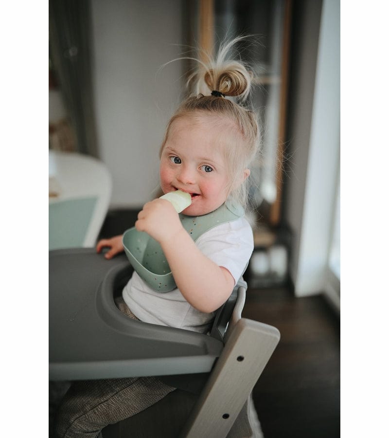 Mushie Silicone Baby Bib - Soft, Durable & Easy Clean Feeding Bib for Infants & Toddlers - Perfect for Mealtime, Snacks & Messy Play