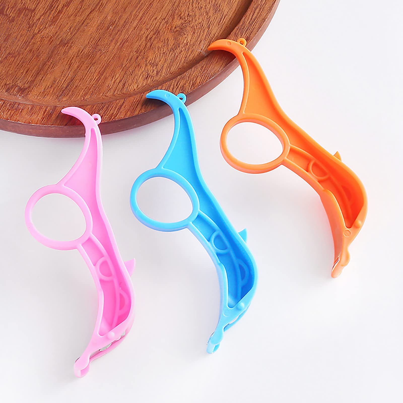 2PCS Pink Portable Fruit Ring Paring Peeler Cutters - Kitchen Helper Gadgets for Women | Easy Orange Peeling & Slicing | Perfect for Home Cooking, Meal Prep & Fruit Salad Making