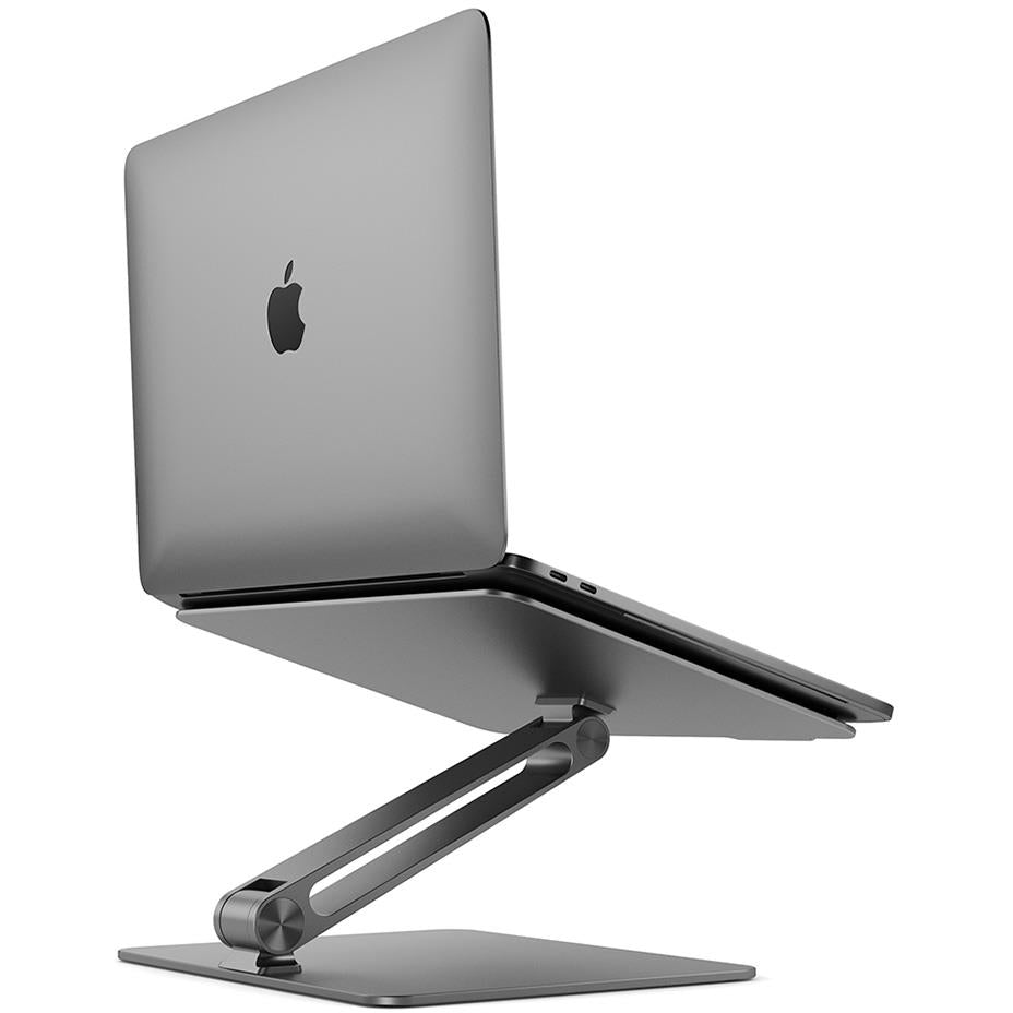 ALOGIC Elite Adjustable Laptop Stand Riser - Ergonomic Space Grey Computer Holder for Desk, Home & Office Workspace - Perfect for MacBook, iPad & All Laptops