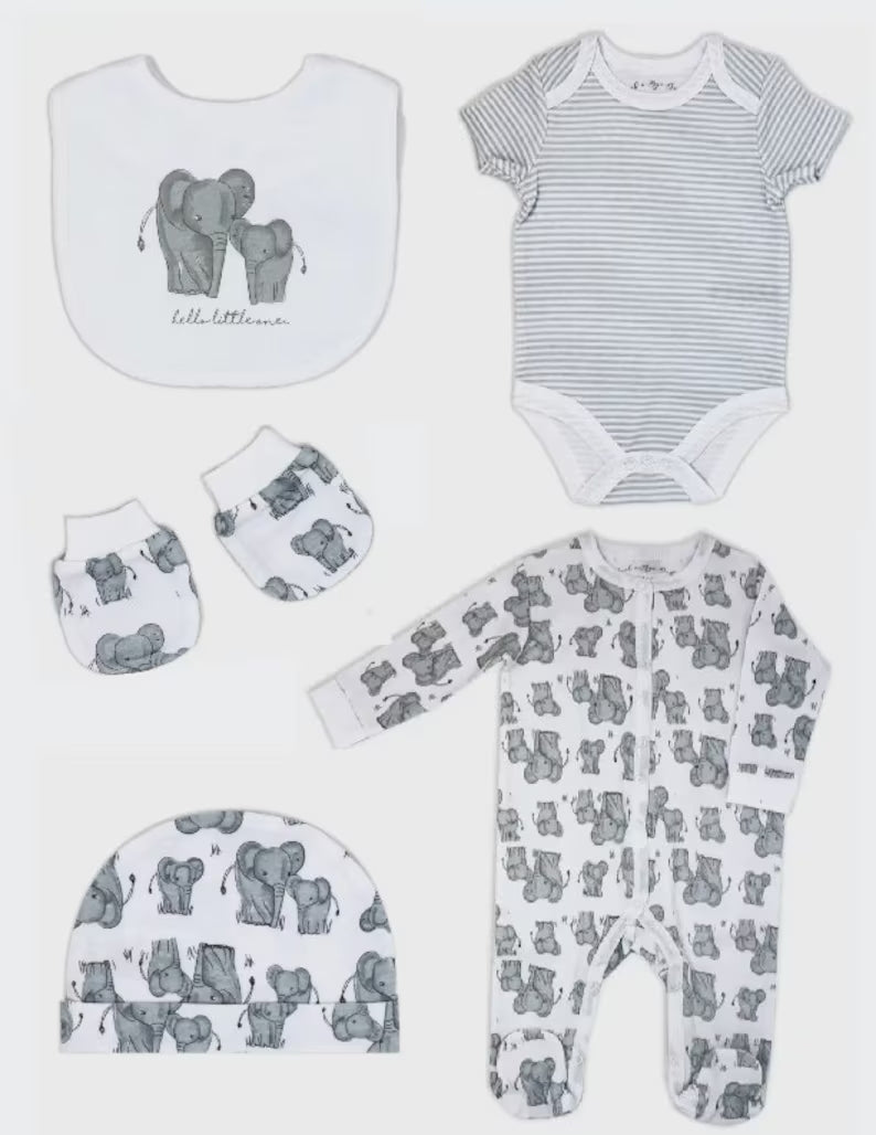 Hugs & Kisses Baby Boy Gift Basket - Newborn Baby Shower Present, Baby Boy Welcome Gift Set - Perfect for Birthdays, Christenings, and Special Occasions (SKU: MRB1003)