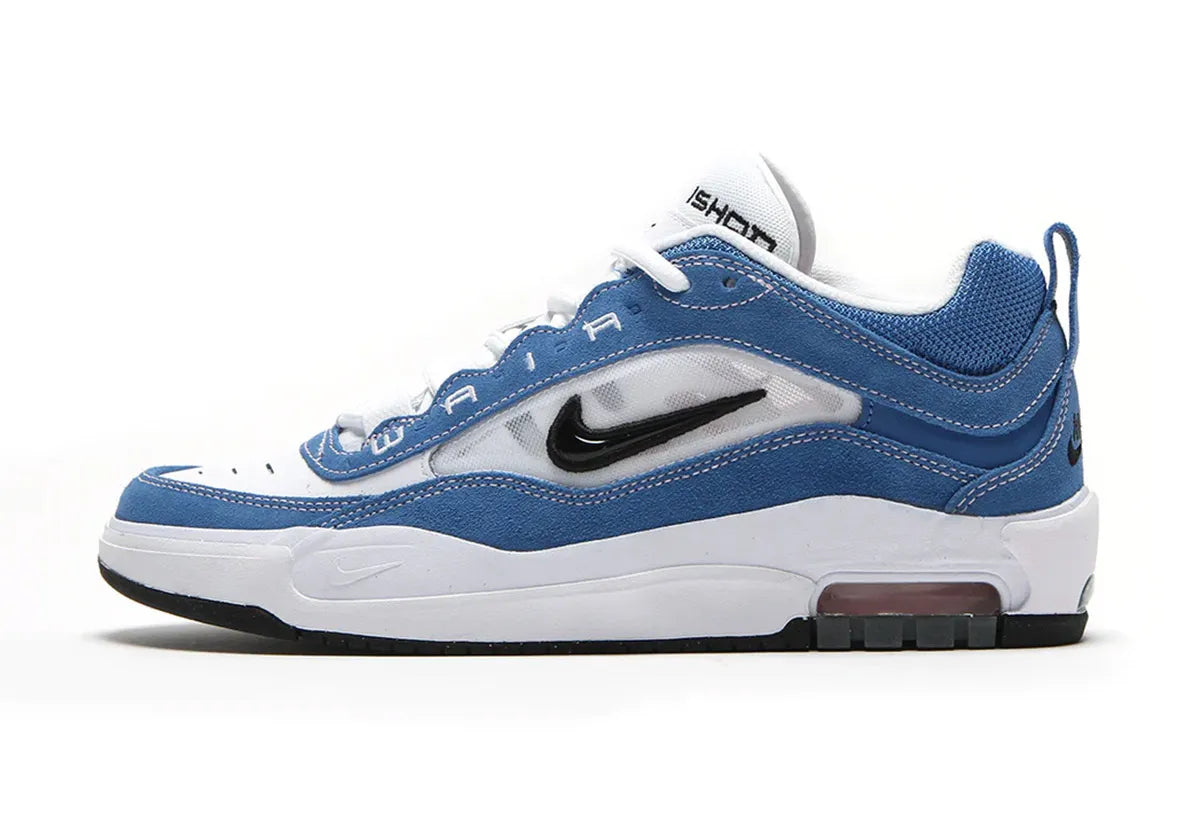 Nike SB Air Max Ishod Skateboarding Shoes - Star Blue/Black/White | Men's Casual Sneakers for Streetwear & Skateboarding