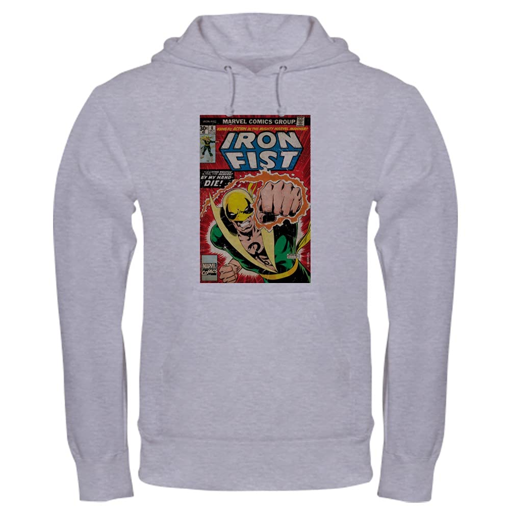 Iron Fist Marvel Comic Hooded Sweatshirt - Soft Pullover Hoodie for Men & Women - Perfect for Cosplay, Comic Con & Casual Wear