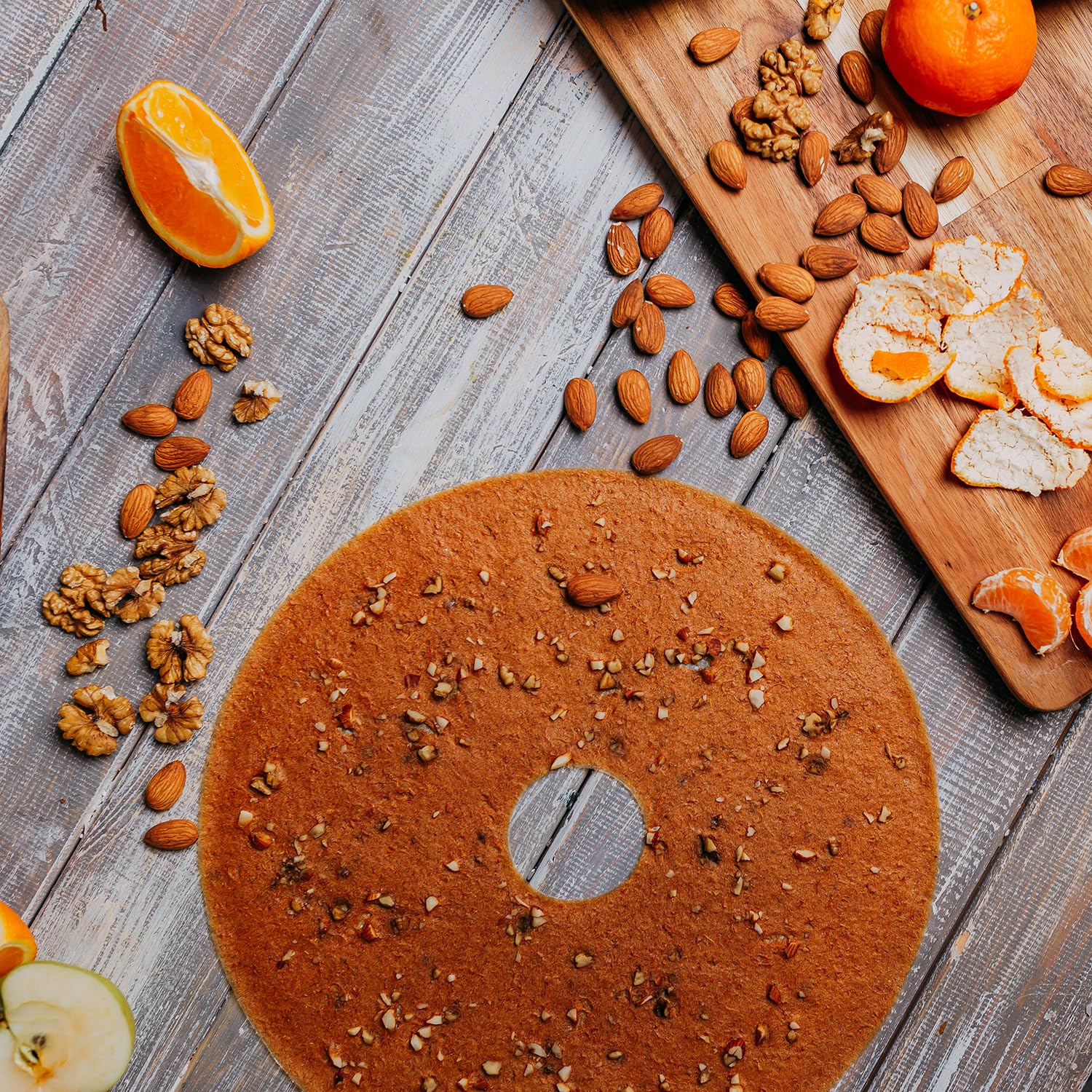 2 Non-Toxic Fruit Leather Silicone Dehydrator Sheets with Edges for Nesco Round Dehydrators - Reusable, Flexible & Non-Stick for Fruit Roll Ups, Batter & Liquid Containment - Perfect for Homemade Fruit Snacks, Dehydrating Herbs & DIY Food Preservation