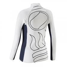 Fourth Element Hydroskin Women's Long Sleeve Rashguard - UPF 50+ Sun Protection Swim Shirt for Surfing, Diving & Water Sports