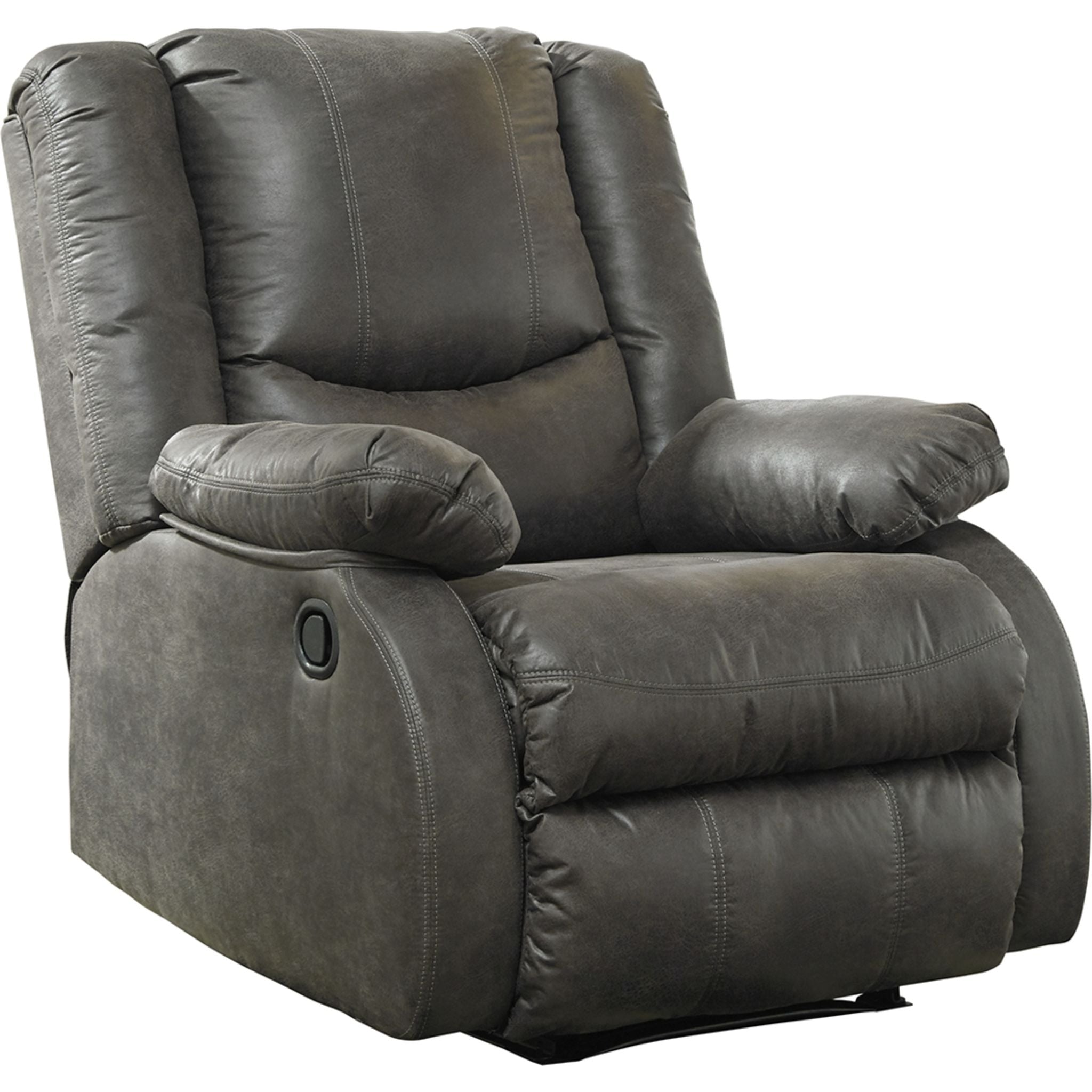 Bladewood Wall Hugger Recliner Chair - Space Saving Reclining Sofa for Small Living Rooms, Apartments & Home Theater - Comfortable Leather Lounge Chair with Adjustable Backrest