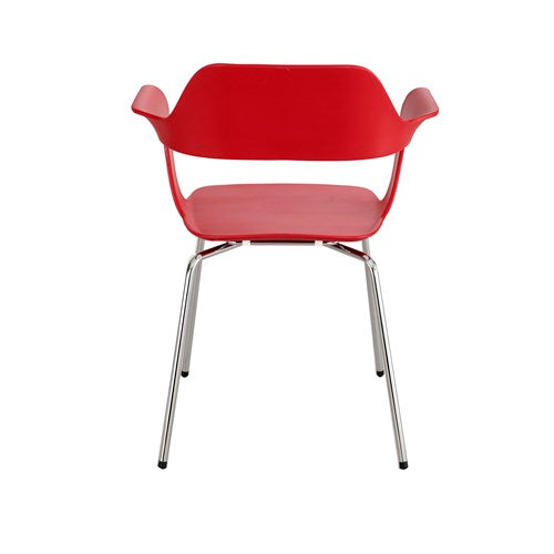 Safco Bandi Polypropylene Shell Stack Chair - Set of 2, Durable & Lightweight for Office, Classroom, or Event Seating