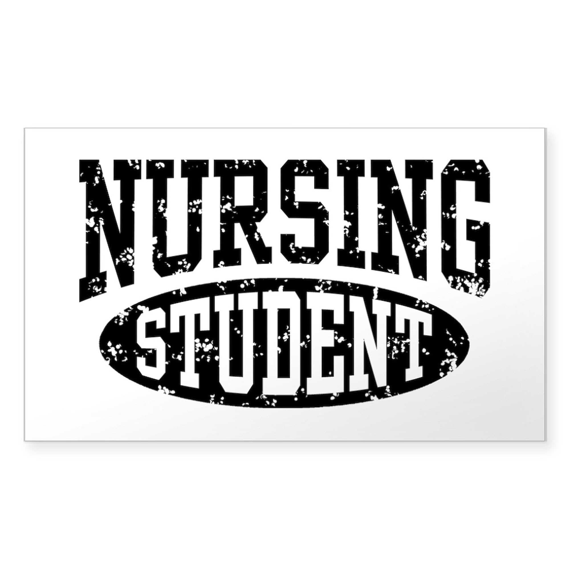 Nursing Student Rectangle Sticker - Durable Bumper Sticker & Car Decal for School, Laptops, Water Bottles - Perfect for Nursing School Graduation Gifts & Medical Student Pride