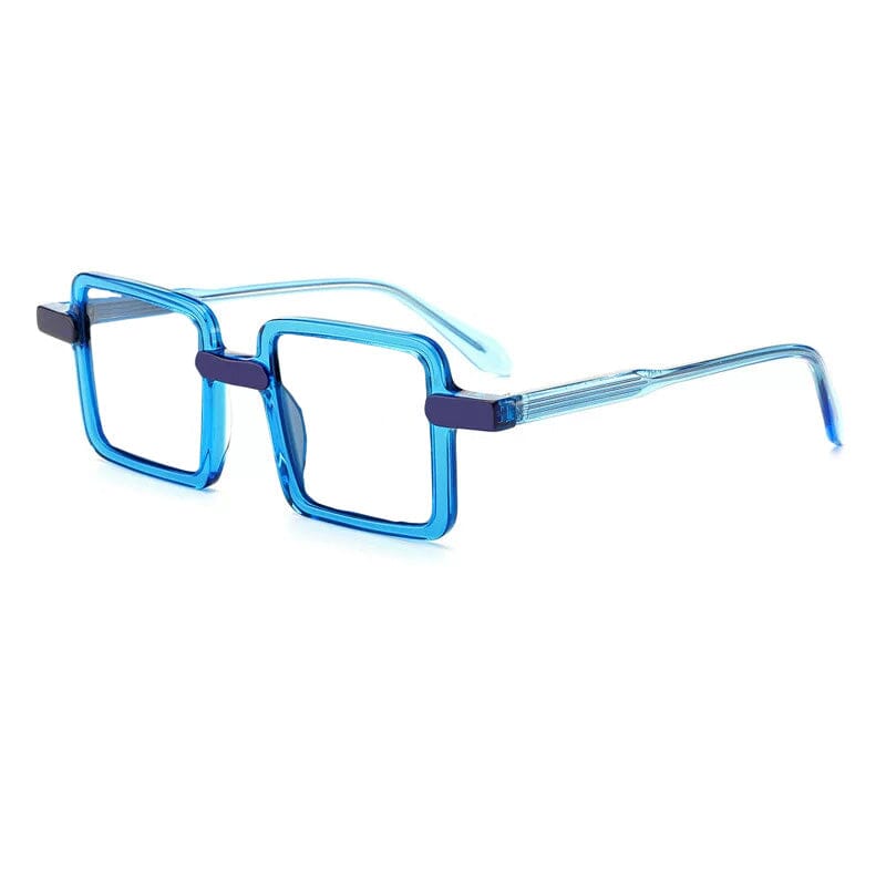 Stylish Wacleah Large Square Acetate Eyeglass Frames for Women & Men - Trendy Oversized Clear Glasses for Reading, Fashion, and Daily Wear