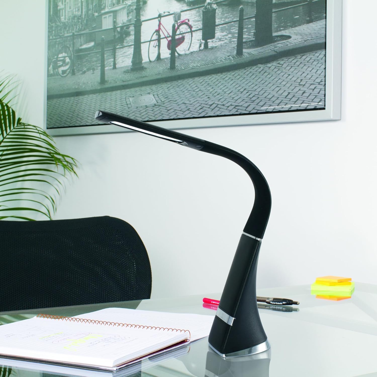 OttLite Rechargeable LED Desk Lamp with ClearSun Technology - Portable, Dimmable & Flexible Gooseneck for Home Office, Reading, Study - USB-C Rechargeable Battery Task Light for Travel, College Dorms & Nightstand Use