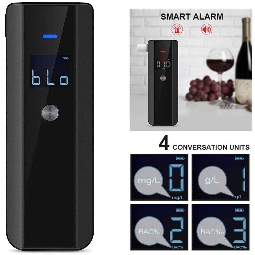 Professional Breathalyzer - High Accuracy Portable Alcohol Tester for Personal & Workplace Use | Reliable BAC Detection for Drivers, Partygoers & Safety Checks
