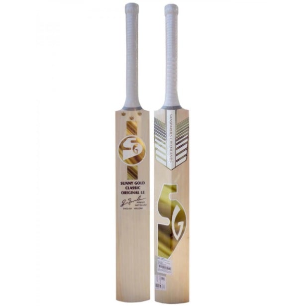 SG Sunny Gold Classic Original LE English Willow Cricket Bat – Premium Cricket Equipment for Professional & Amateur Players – Perfect for Matches, Training & Practice Sessions