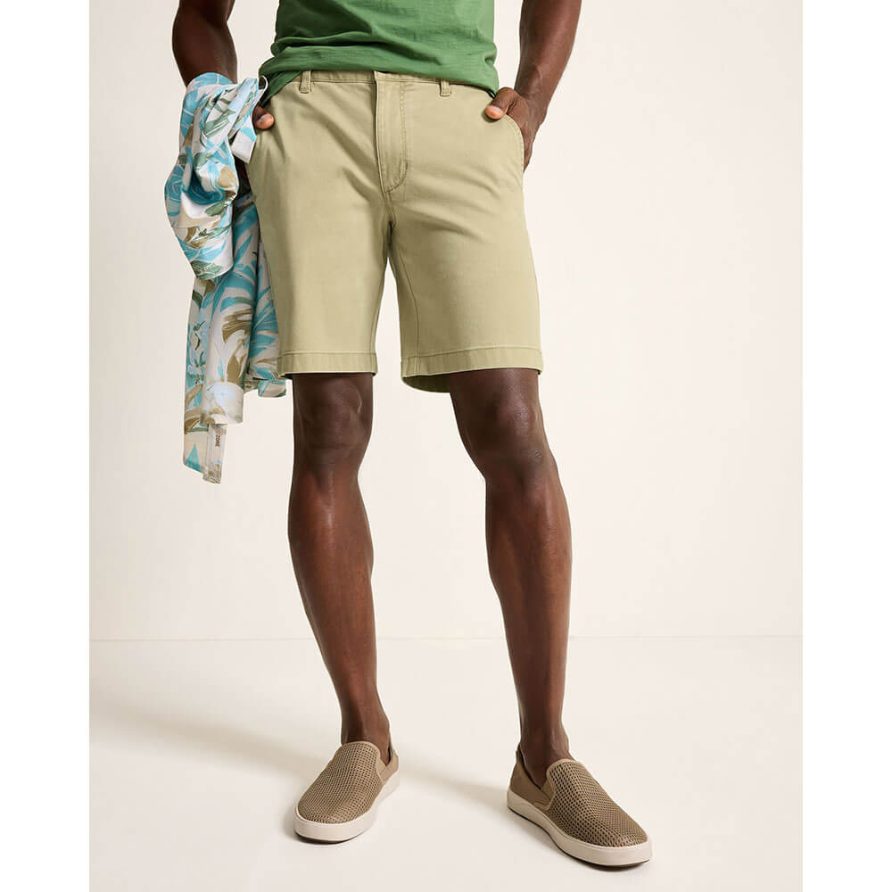 Tommy Bahama Men's 9 Inch Boracay Shorts - Khaki Color, Lightweight & Comfortable Casual Beach Shorts for Summer Vacation, Swimming, and Outdoor Activities