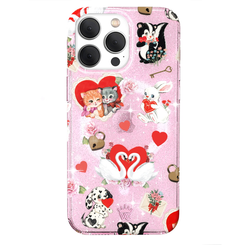 Sparkle Love Letter Glitter iPhone Case - Elegant & Protective Phone Cover for iPhone 13/14/15 Pro Max - Perfect for Valentine's Day, Anniversaries & Romantic Gifts