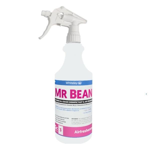 Whiteley Mr Bean Commercial Grade Disinfectant & Air Freshener Spray - Kills 99.9% Germs, Eliminates Odors - Ideal for Offices, Restrooms, Homes & Public Spaces