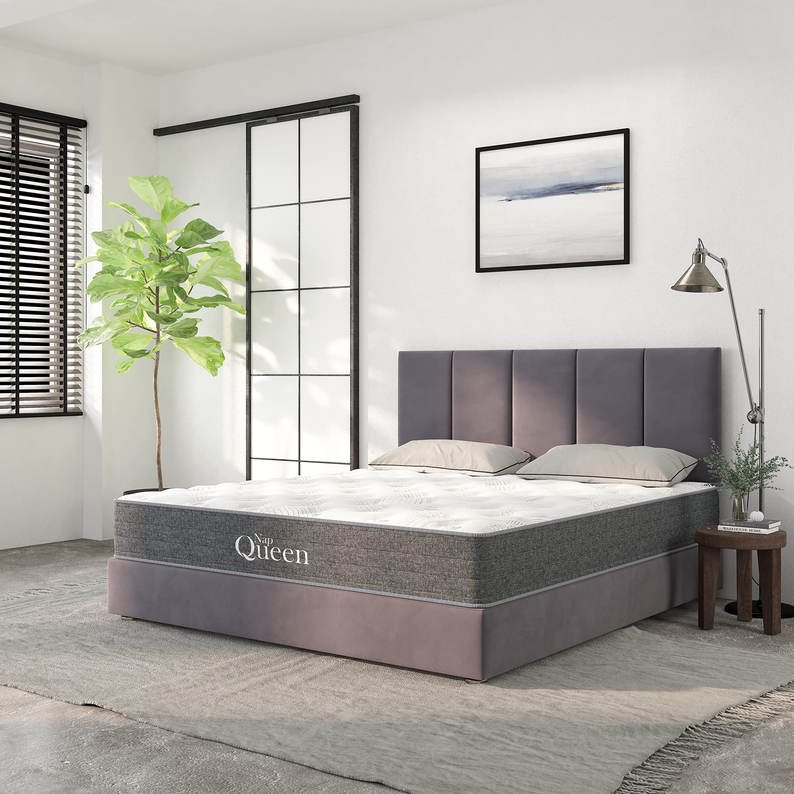 NapQueen 12 Inch Victoria Hybrid Twin XL Mattress - Cooling Gel Memory Foam & Pocketed Coils for Pressure Relief - Medium Firm Mattress in a Box - Ideal for Guest Rooms, Dorms & Small Apartments | Great for Back Pain Relief & Hot Sleepers