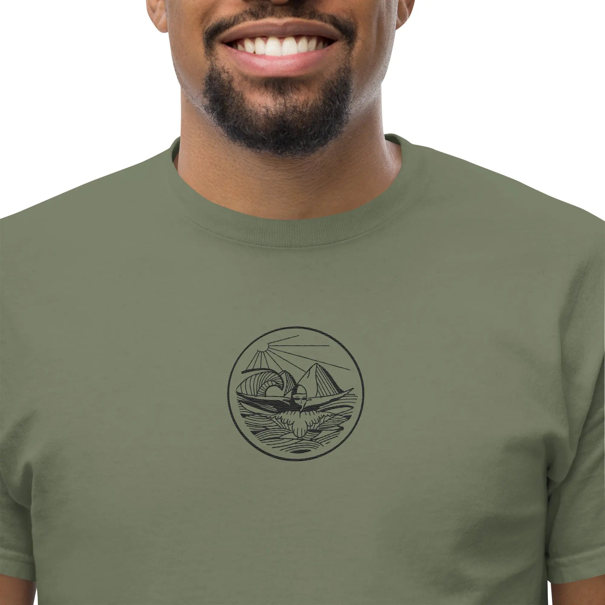Designer Mountain Swimmer Graphic T-Shirt - Unisex Casual Tee for Men & Women | Perfect for Outdoor Adventures, Beach Trips, and Streetwear Fashion