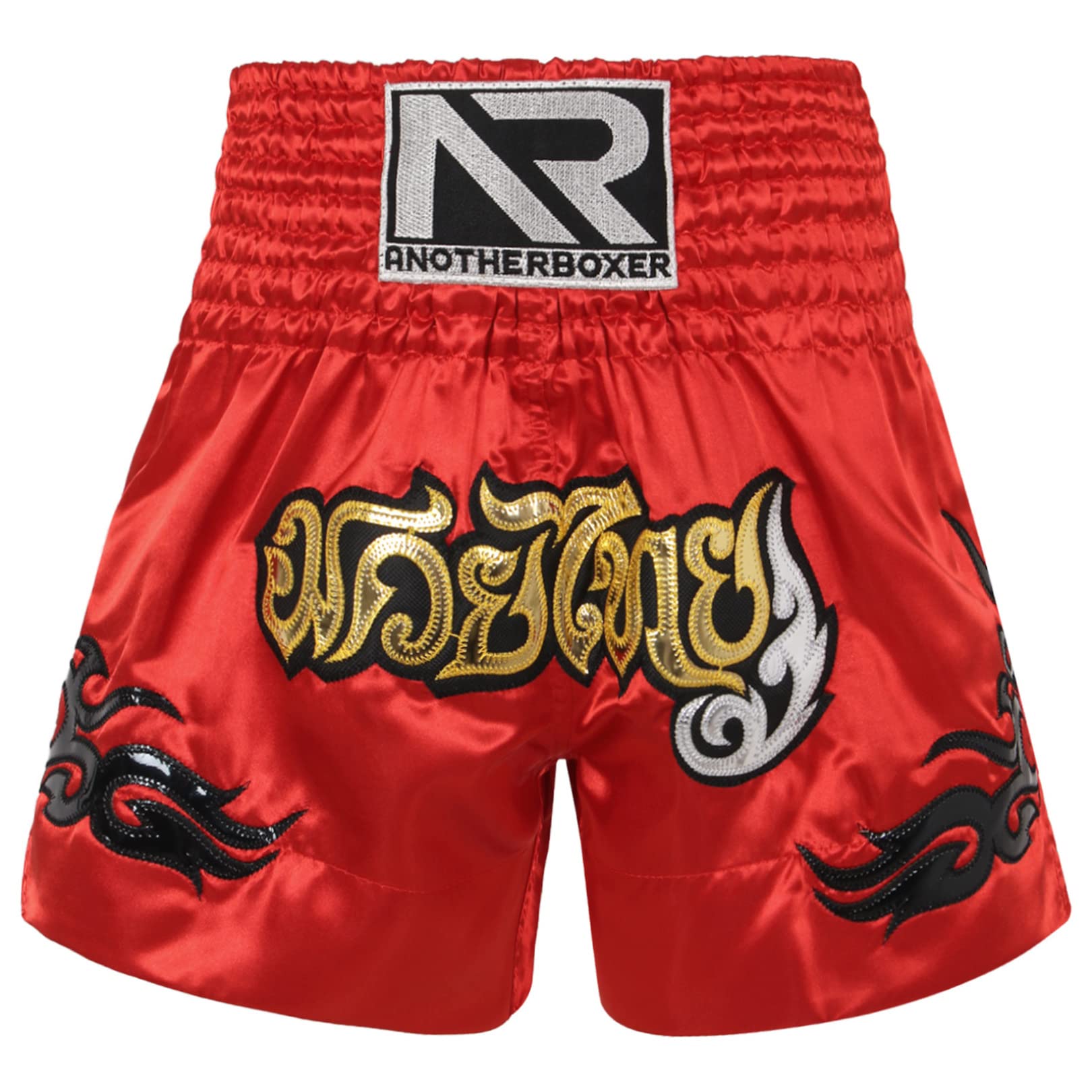 EasyForever High Waist Muay Thai Shorts for Women & Men - Breathable MMA Boxing Kickboxing Training Shorts with Elastic Waistband | Perfect for MMA, Muay Thai, Boxing, Kickboxing & Gym Workouts