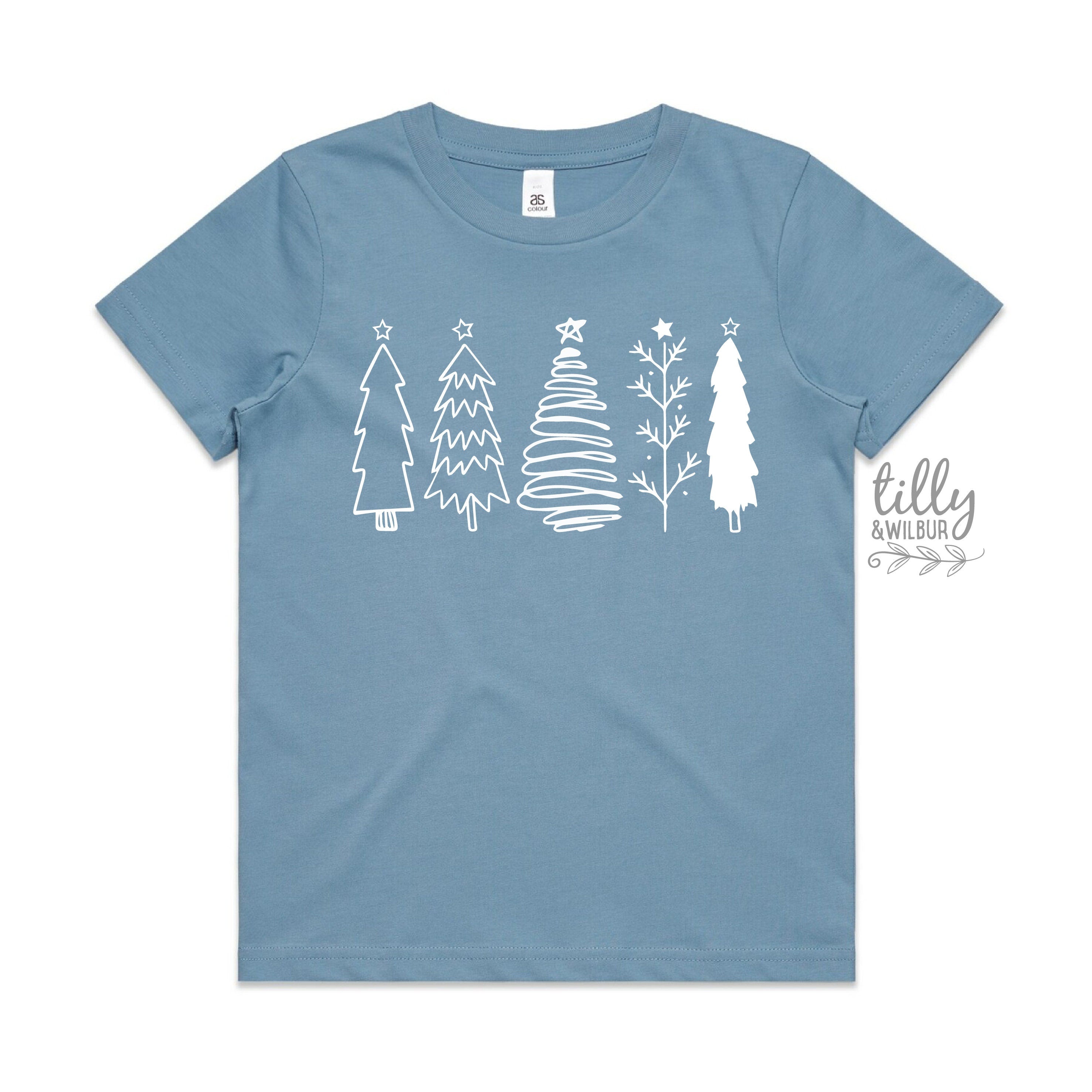 Christmas Tree Graphic T-Shirt for Women & Men - White & More Colors - Holiday Party & Casual Wear