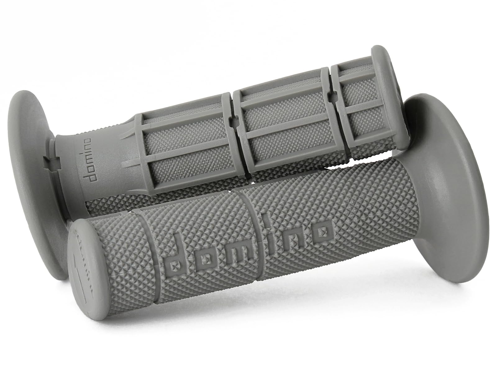 Domino Racing Victor Half Waffle Dirt Bike Grips - Durable Motorcycle Handlebar Grips for Off-Road, MX & ATV Riding - Perfect for Trail, Motocross & Enduro Racing
