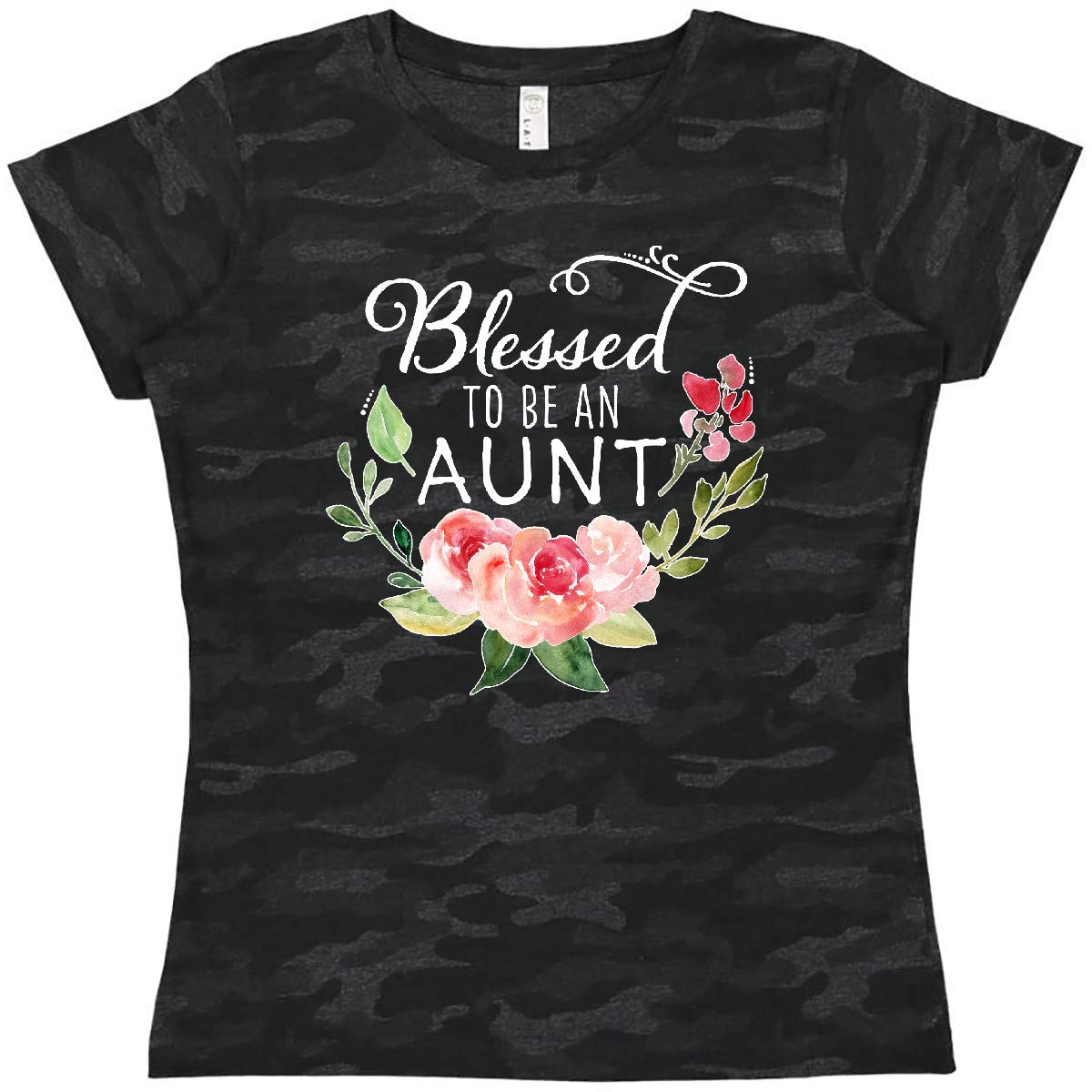 Blessed to Be an Aunt Floral Women's T-Shirt - Cute Auntie Gift for Sister, Daughter or Friend - Perfect for Family Reunions & Birthday Celebrations