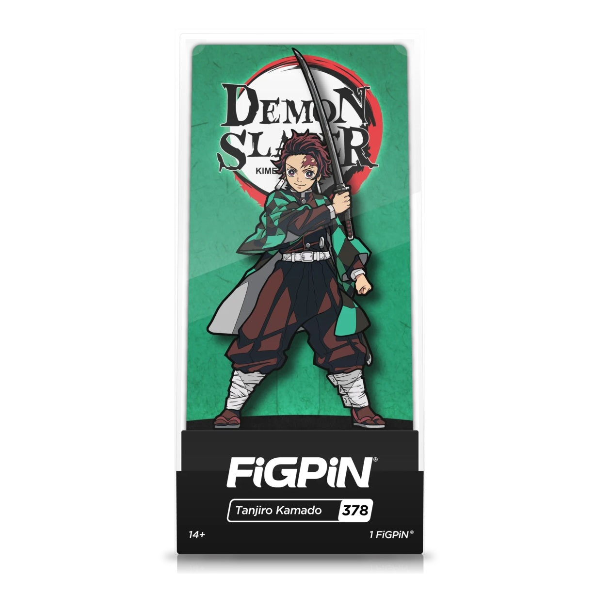 Demon Slayer: Tanjiro Kamado Enamel Pin - Official FiGPiN Collectible [378] - Perfect for Anime Fans, Cosplay & Gift Giving