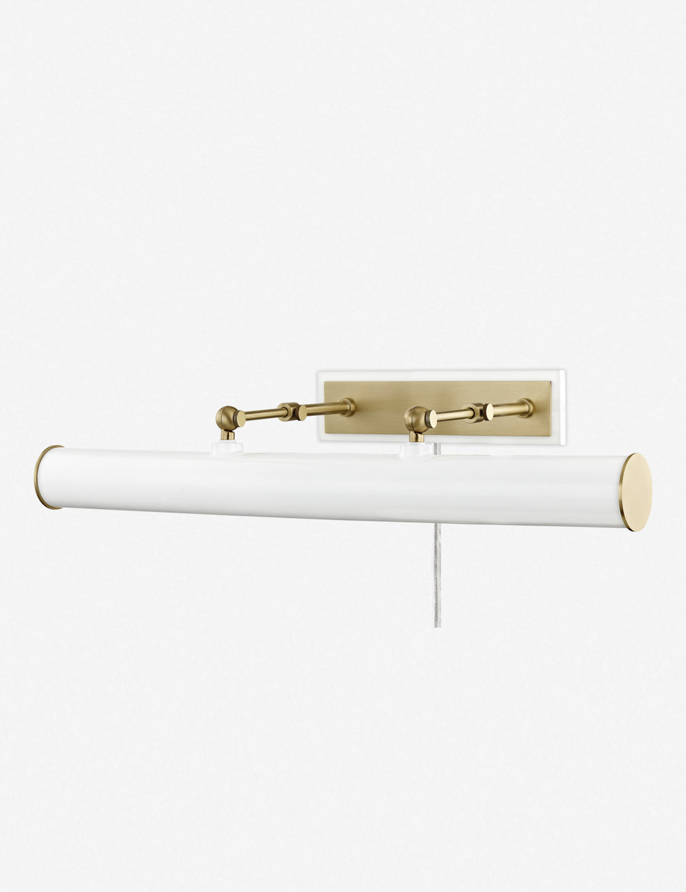 White and Antique Brass
