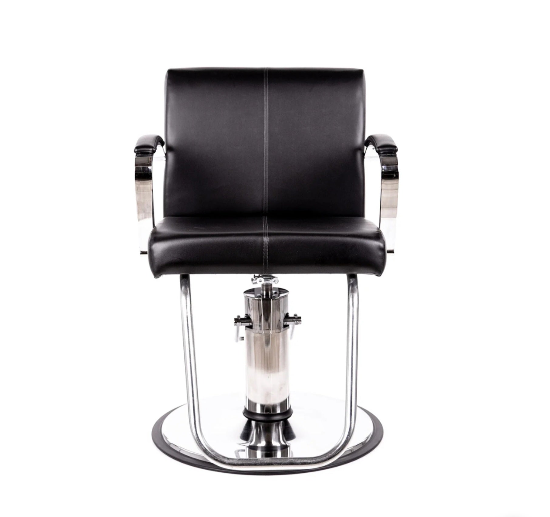 Stylish Mallory Plush Salon Chair for Home & Professional Use - Comfortable Beauty Salon Styling Chair with Adjustable Height for Hairdressing, Makeup, and Spa Treatments