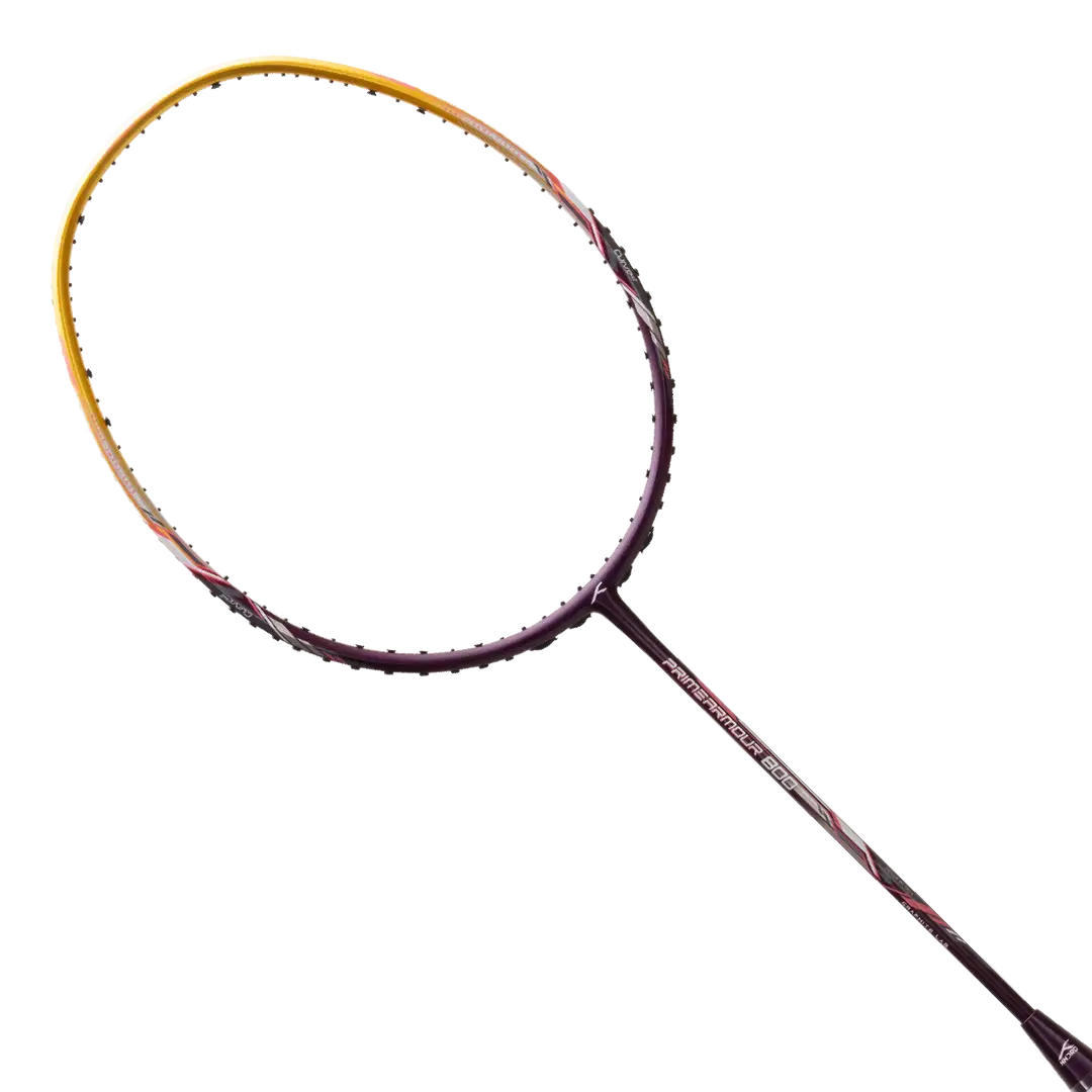 HNDRD Primearmour 800 Pre-Strung Badminton Racket - Professional Carbon Fiber Shuttlecock Racket for Indoor & Outdoor Sports, Training & Competitive Play