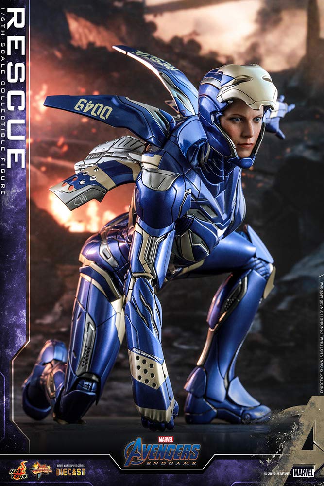 Avengers Endgame 1/6 Scale Diecast Iron Man Rescue Figure - Movie Masterpiece Collectible for Display & Gift Giving