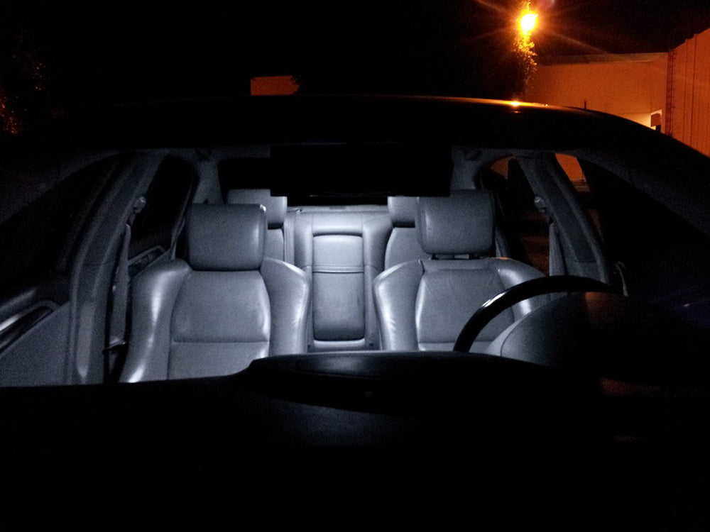 Color Changing LED Interior Lights for Car Trunk & Cargo Area - Blue to White Auto Lighting for Nighttime Visibility & Ambiance