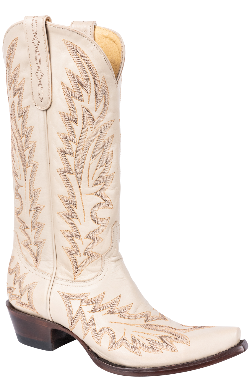 Old Gringo Yippee Ki Yay Wilkie Cowgirl Boots in Bone - Western Style Women's Riding Boots for Country Music Festivals & Rodeo Events