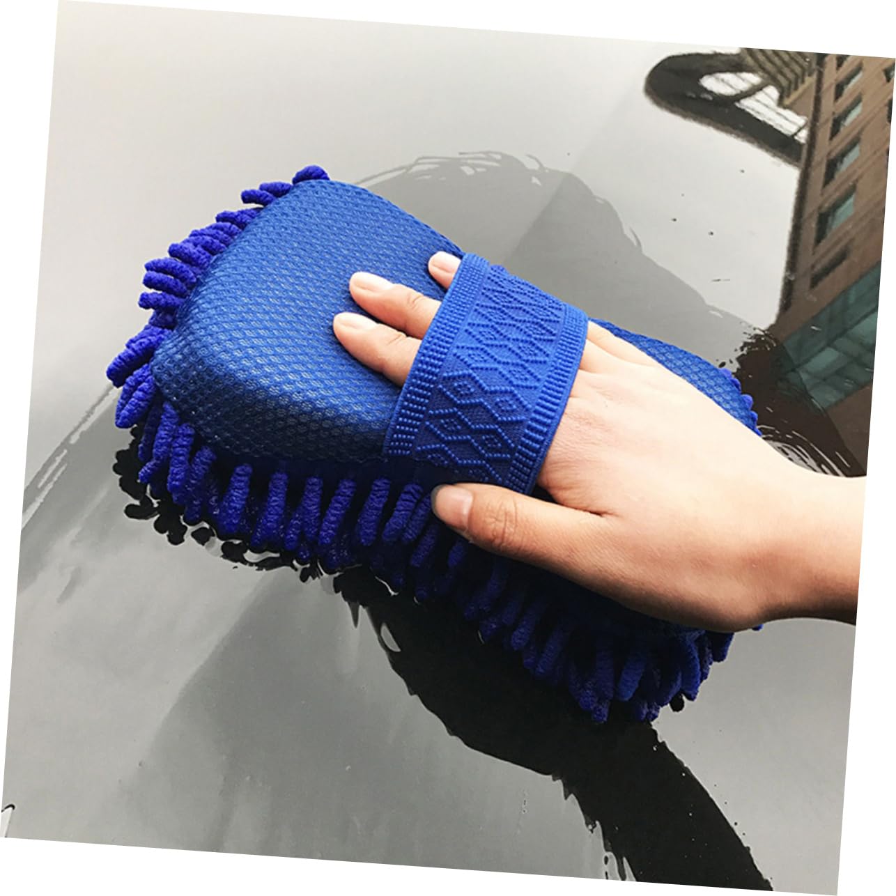 SUPVOX Hair Towel Shammy Towel - Ultra Absorbent Chenille Wash Cloth for Car Cleaning Supplies, Detailing, Drying, and Polishing