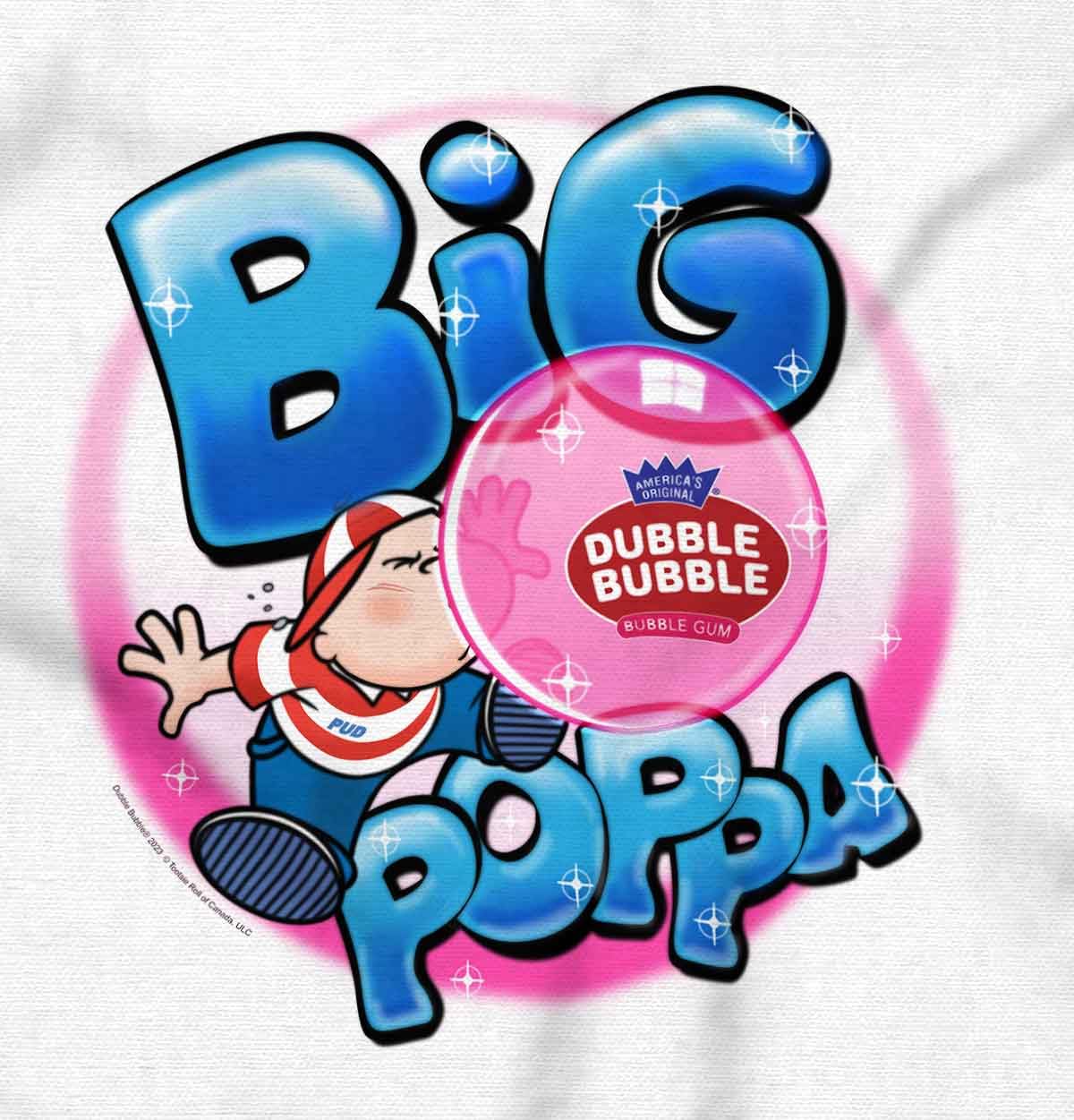 Brisco Brands Airbrushed Dubble Bubble Big Poppa Hoodie Sweatshirt for Women & Men - Trendy Streetwear for Casual Outfits, Hip Hop Fashion & Urban Lifestyle
