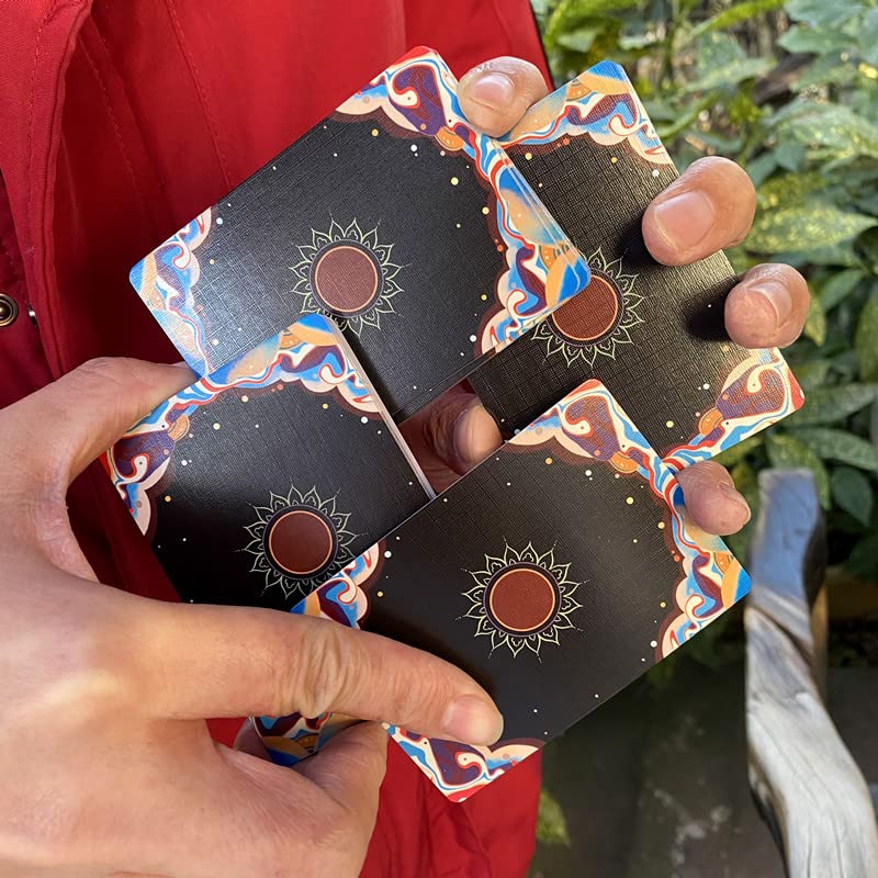 Premium Huxuan Yini Cardistry Playing Cards - Unique Poker Deck for Magic Tricks, Card Games & Party Fun - Ideal for Kids & Adults - Perfect for Card Flourishes, Poker Nights & Magic Shows