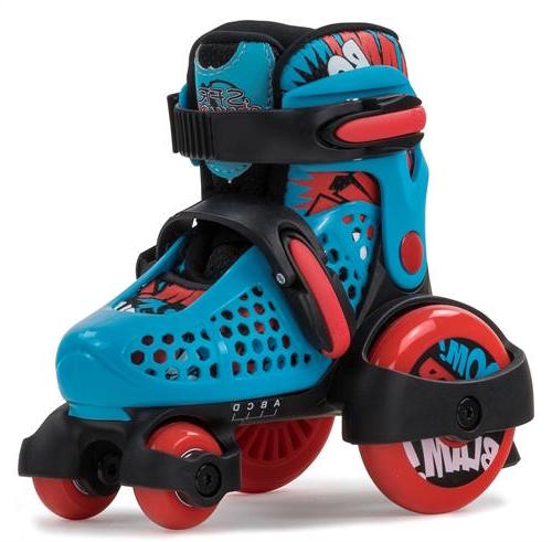 SFR Stomper Adjustable Roller Skates for Kids & Adults - Blue Inline Skates for Outdoor & Indoor Use - Perfect for Fitness, Fun & Recreation