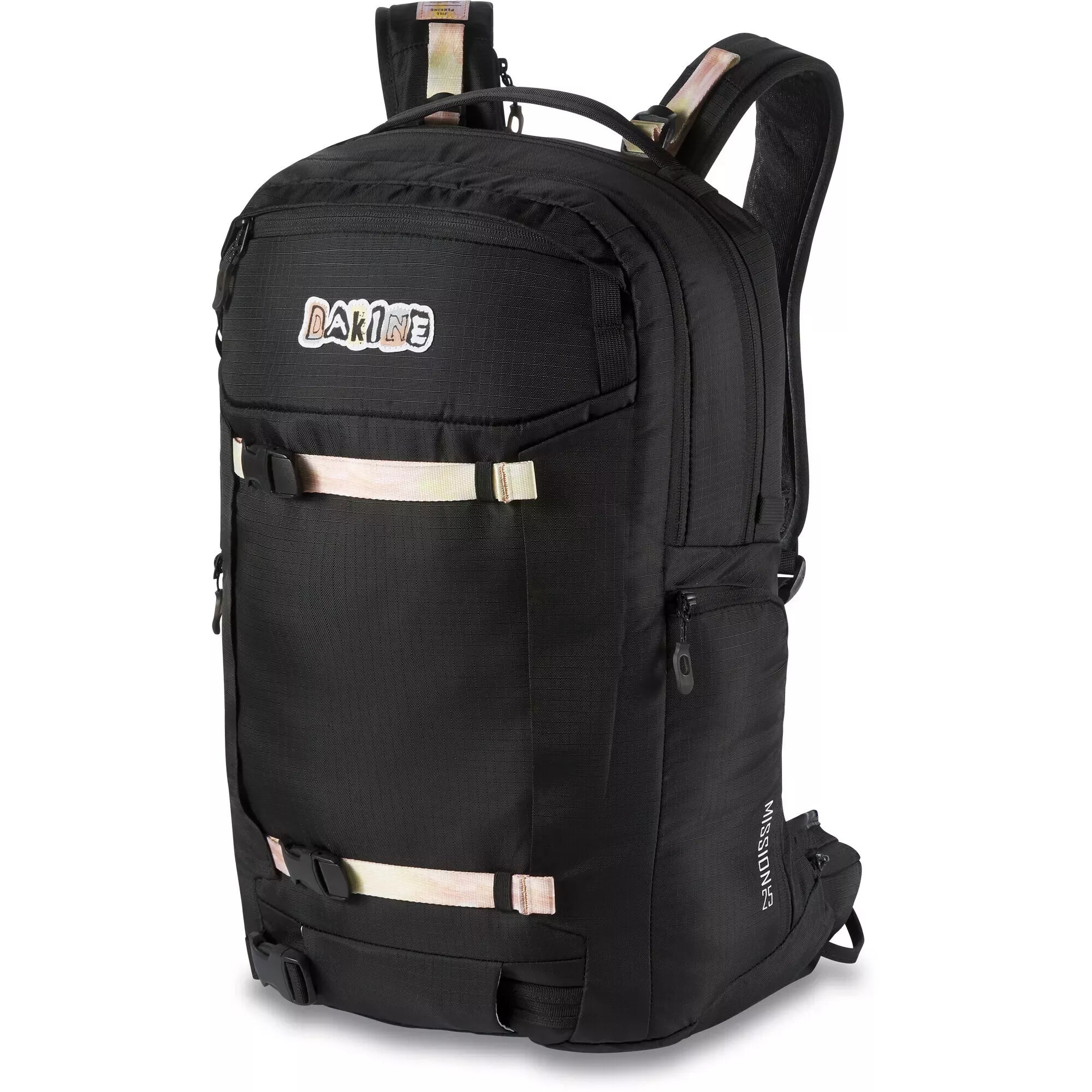Dakine Women's Team Mission Pro 25L Backpack - Jill Perkins Edition in Black | Durable Hiking & Travel Backpack for Outdoor Adventures & Daily Commute