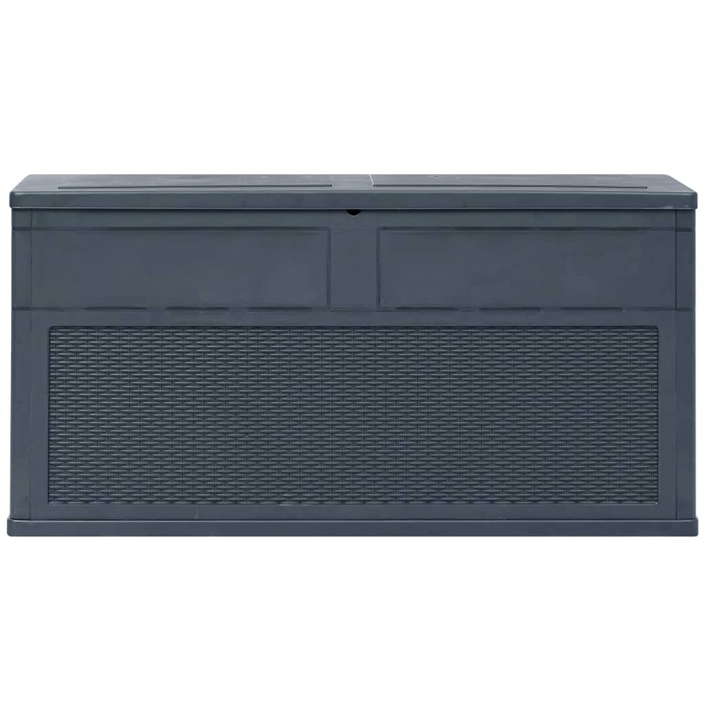 84.5 Gal Outdoor Deck Storage Box - Waterproof Patio Furniture Cover for Garden, Pool Supplies & Outdoor Mats | Heavy-Duty Anthracite Design | Fast Shipping | Perfect for Backyard, Poolside & Patio Organization