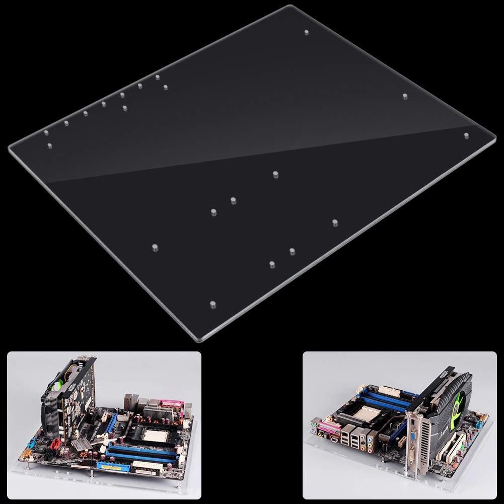 BROLEO Clear Transparent ATX Computer Case - DIY PC Build, Easy Maintenance for Optical & Hard Drives | Perfect for Gaming Rigs, Workstations & Custom PC Builds