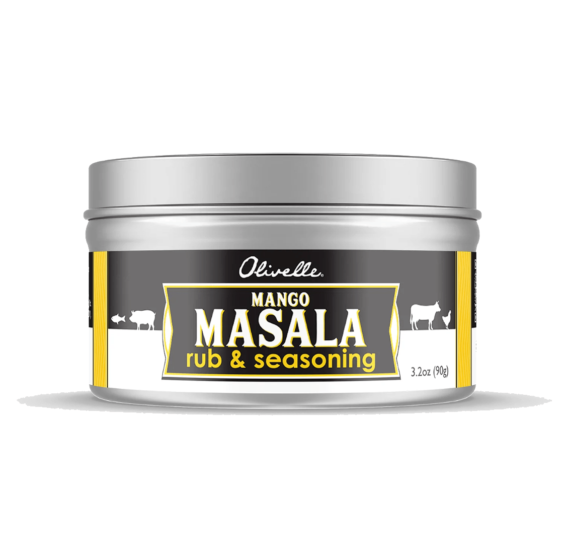 Olivelle Mango Masala Rub & Seasoning - Premium Indian Spice Blend for Chicken, Fish & Vegetables - Perfect for Grilling, Roasting & BBQ Cooking