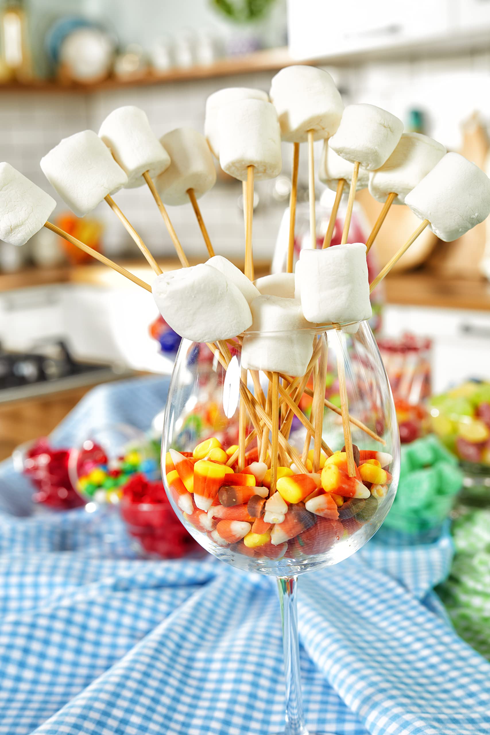 Sarah's Candy Factory Candy Corn in Jar - 3 Lbs Bulk Halloween Candy | Perfect for Trick-or-Treating, Party Favors & Holiday Gift Baskets