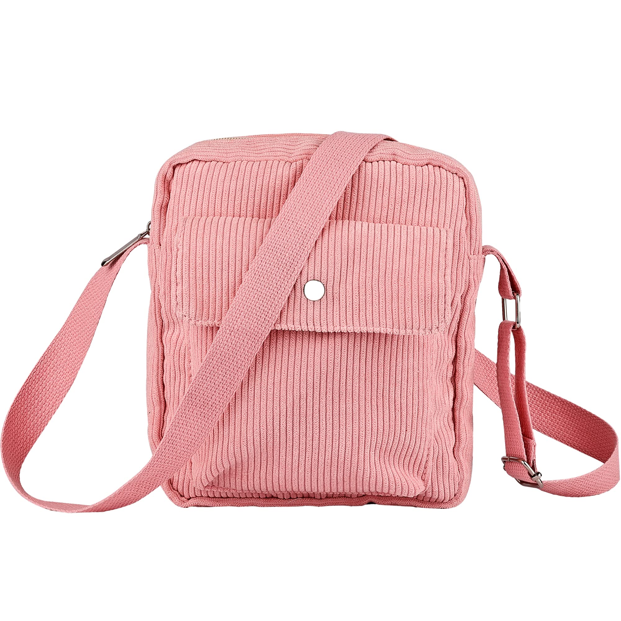 Stylish Corduroy Crossbody Bag for Women - Fashionable Tote & Shoulder Handbag with Zipper Pocket | Perfect for Daily Use, Shopping, Travel & Work