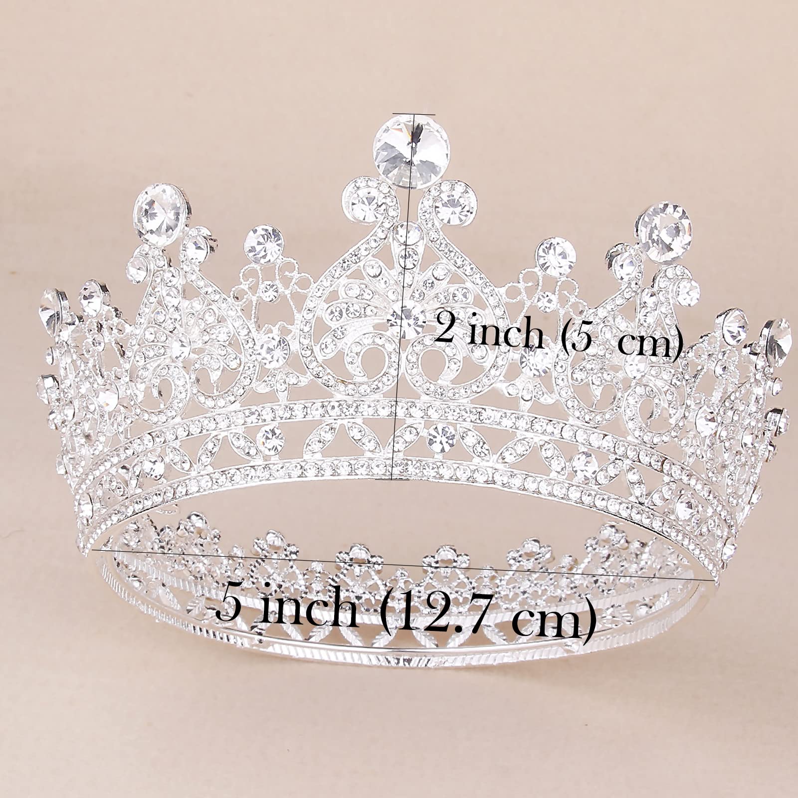 COCIDE Crystal Queen Crown & Tiara Set for Women & Girls - Elegant Wedding Headband, Birthday, Pageant, Prom, Bridal Party & Halloween Hair Accessories | Perfect for Costumes, Parties & Special Occasions