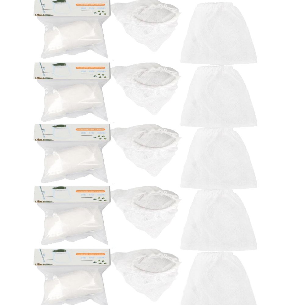 Electric Fish Tank Vacuum Cleaner Accessories - 10 Pack Reusable Gauze Filter Bags for Aquarium Cleaning | Perfect for Freshwater & Saltwater Fish Tanks, Turtle Tanks & Aquatic Pets