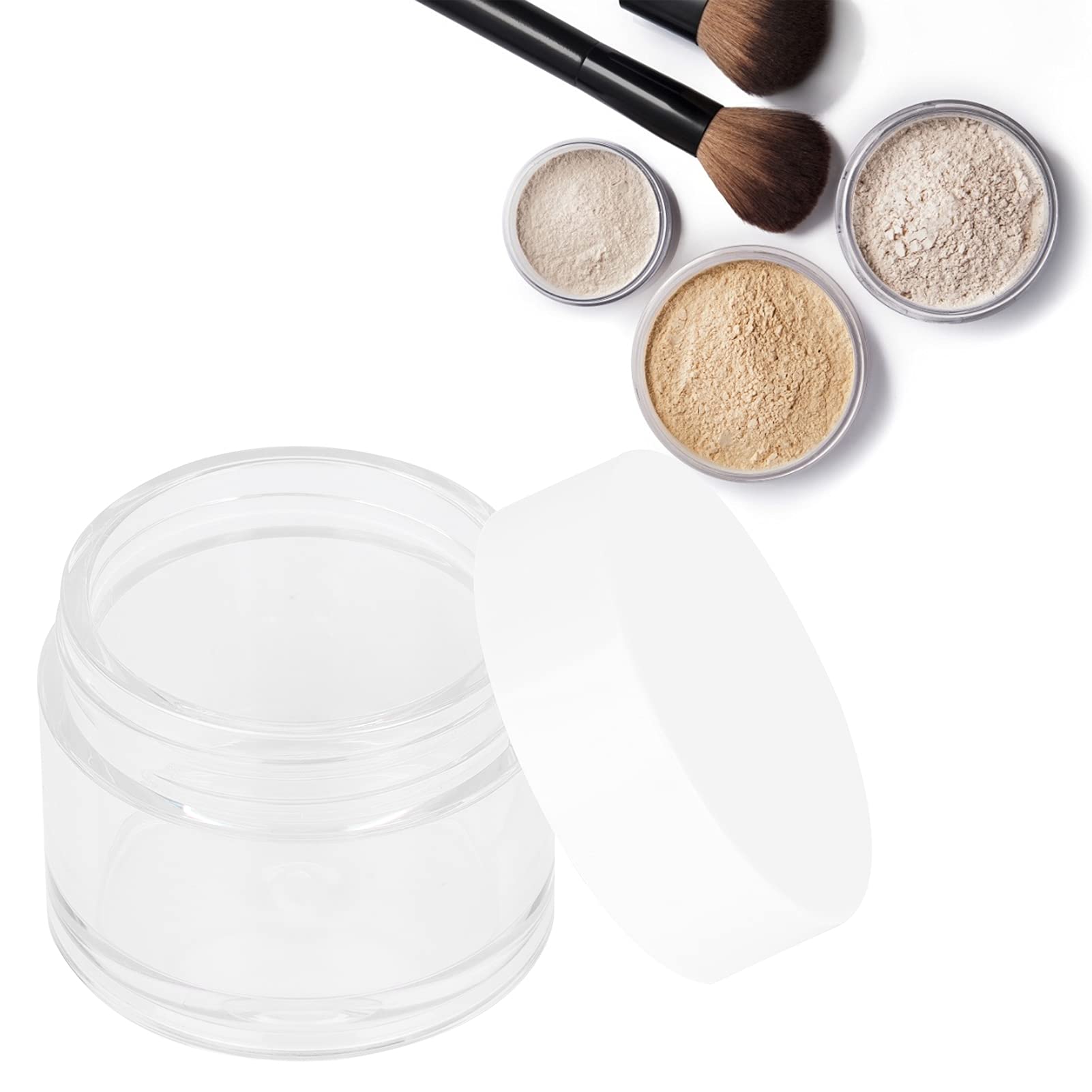 2-Pack Refillable Round Lip Balm Containers - 10pcs Empty Cosmetic Jars for Travel, DIY Lip Balm, Earrings & Jewelry Storage | Portable & Reusable